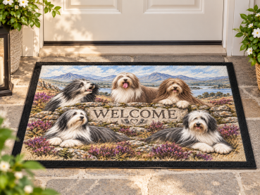 Bearded Collie WELCOME Fußmatte